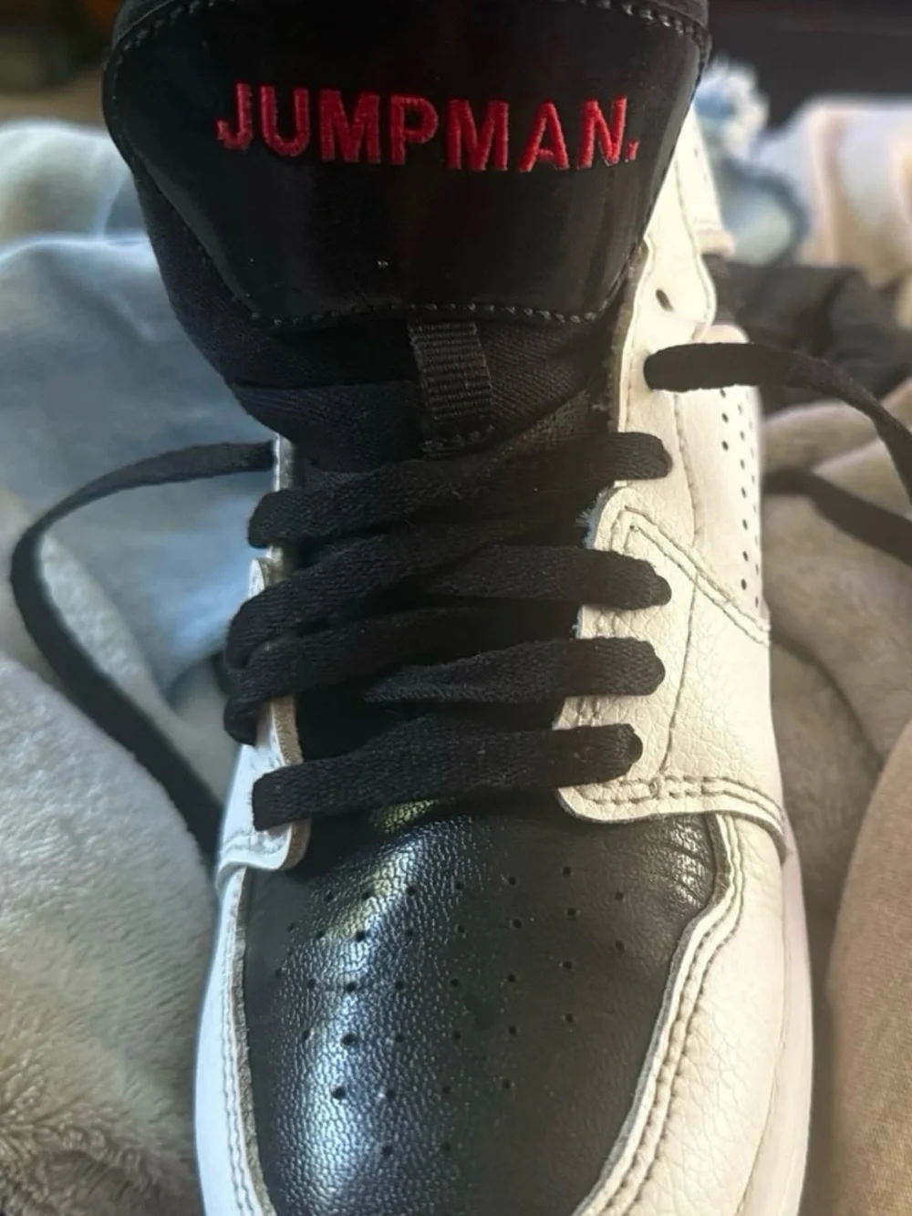 Jordan Kids Black & White High-Top Basketball Sneakers